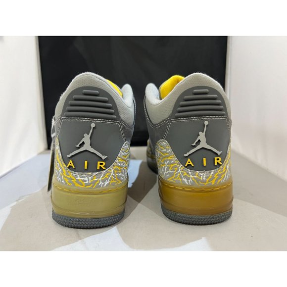 Jordan AJF 3 Flint Grey Varsity Maize -  323626-071 Men's size 7.5 - Picture 6 of 8